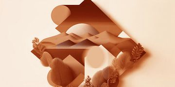 Abstracte Landschap van IIM Series