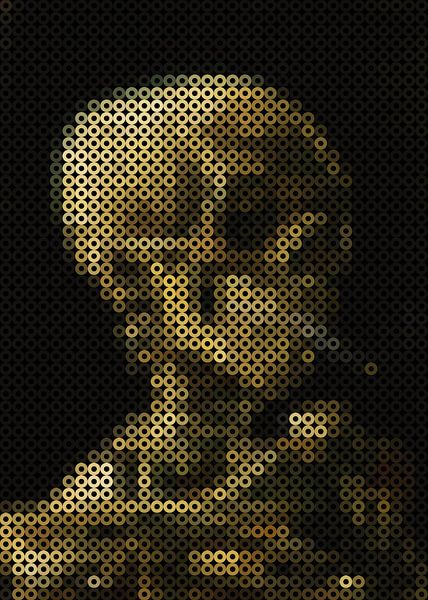 Skull with Burning Cigarette von Gunawan RB