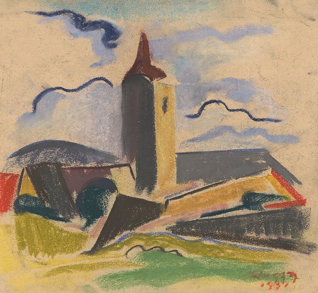 Village Church (1931) by Zoltán Palugyay by Peter Balan