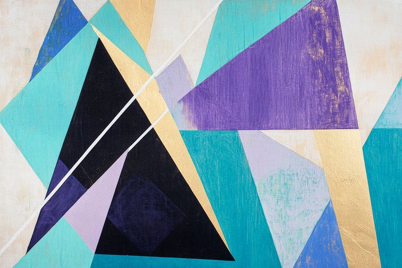 Geometric harmony in colours by Poster Art Shop