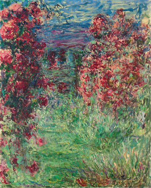 Das Haus in den Rosen, Claude Monet von Meesterlijcke Meesters