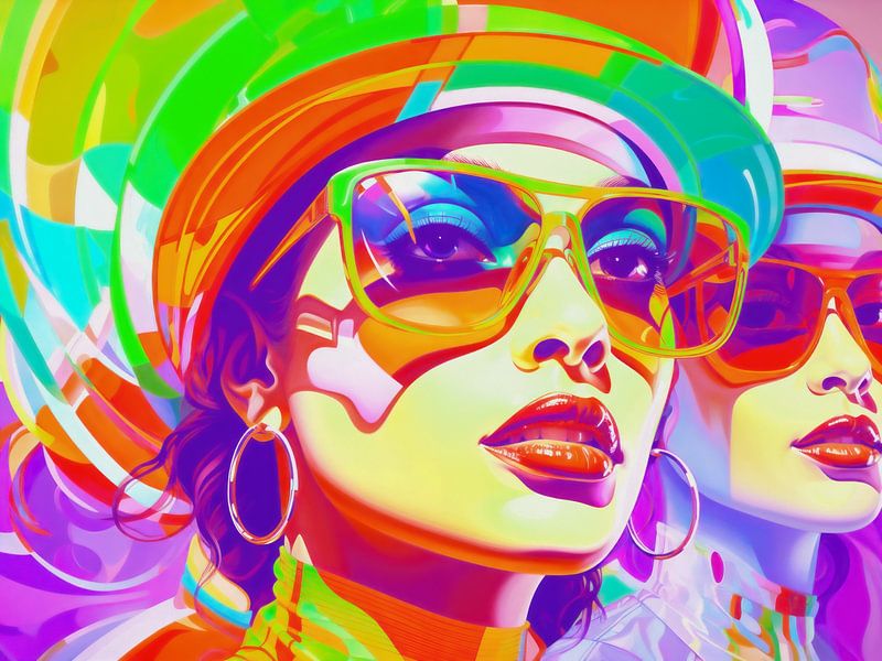 Colour rush - a modern portrait of a woman by Max Steinwald