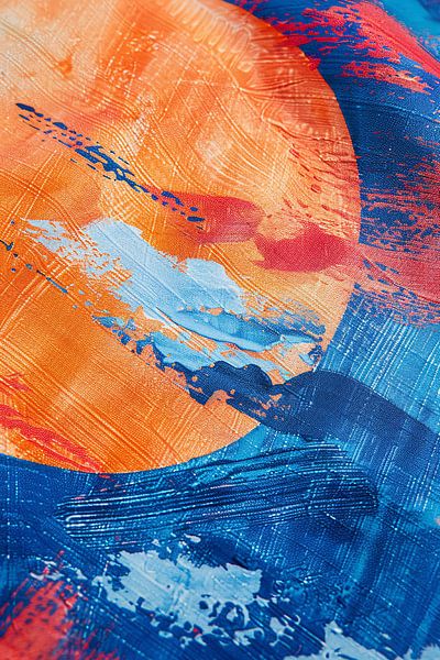 Abstract planet with colourful details by Art & Soul Creations