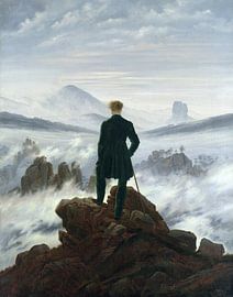 Der Wanderer über dem Nebelmeer, Caspar David Friedrich