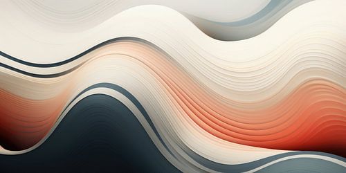 Abstract minimalist surrealist background of colours and shapes