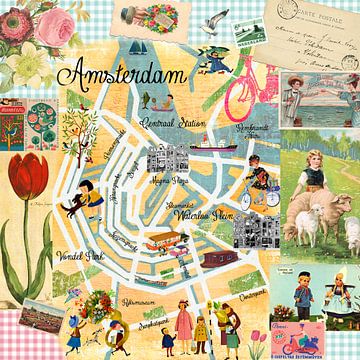 Collage d'Amsterdam sur Green Nest