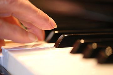 Close-up van een piano van Udo Herrmann
