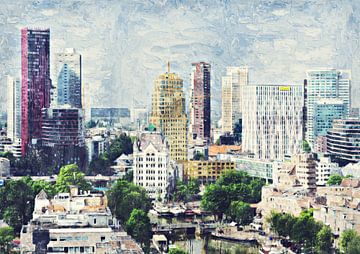 Rotterdam (painting) by Bert Hooijer