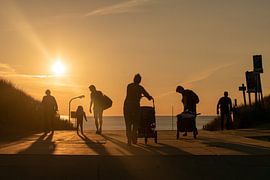 silouhette in the late sun by Aldo Sanso