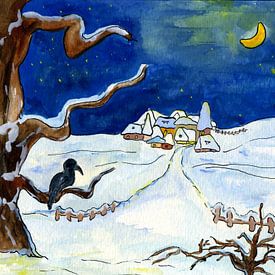 Winter illustratie van Claudia Gründler