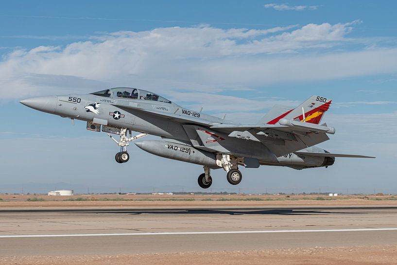 Boeing EA-18G Growler #166858 VAQ-129 Vikings touch and go NAF El Centro by Jaap van den Berg