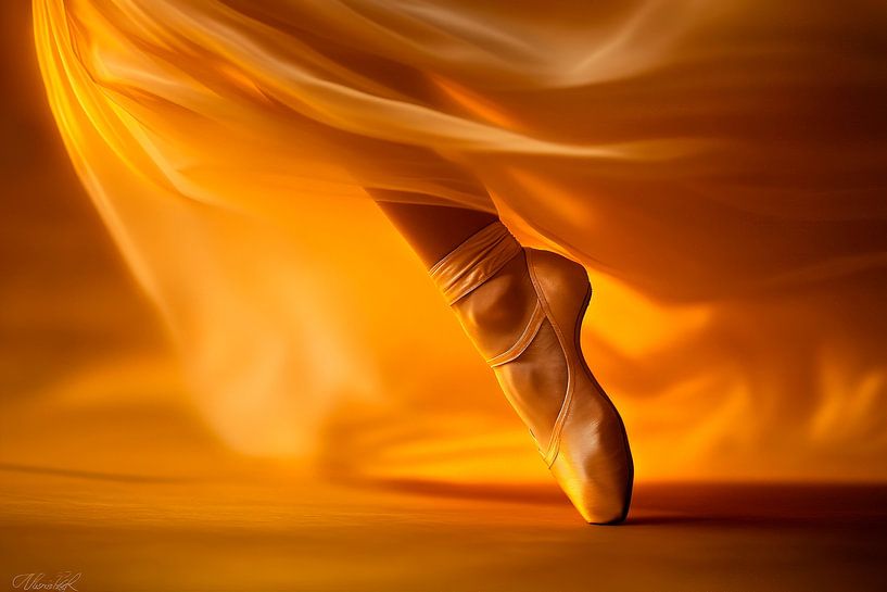 Eleganz des Balletts im Lichtspiel von Poster Art Shop