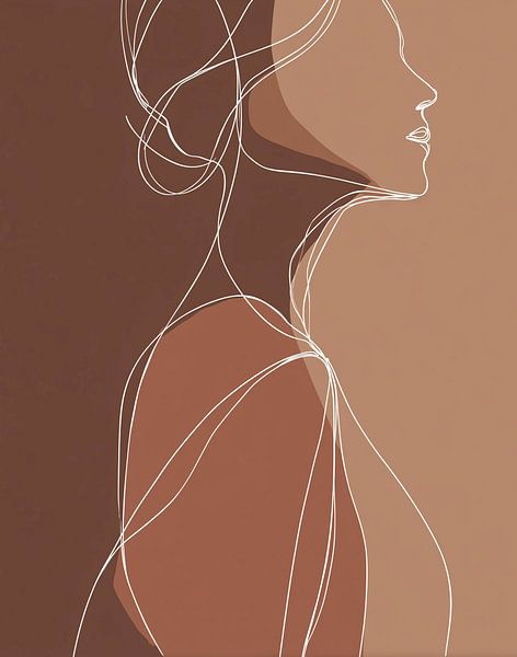 Defined in lines of brown by Color Square