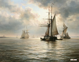 sailing ships / sailing boats by Gelissen Artworks