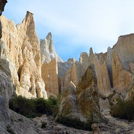 Omarama Clay Cliffs, Zuideiland, Nieuw-Zeeland van Rini Kools