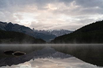 Foggy morning at the lake.