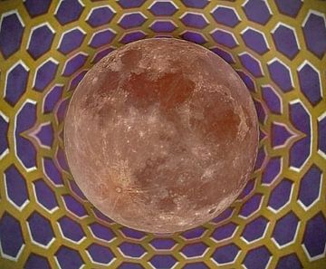 MAANVOLLE Maan De volle maan Driedimensionaal van Borgo San Bernardo