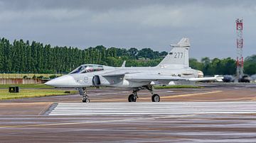 Saab JAS 39 Gripen of the Swedish Air Force. by Jaap van den Berg