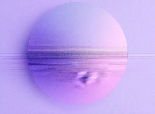 Œuvre d'art abstraite violette