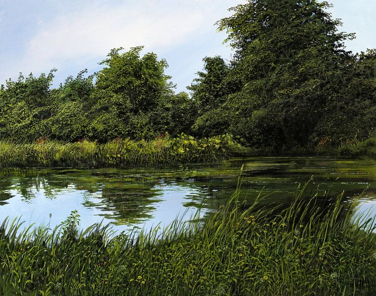 L'étang de jardin par Art Demo