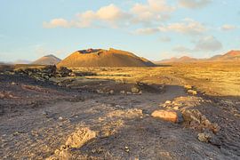 Weg zum Vulkan El Cuervo auf Lanzarote