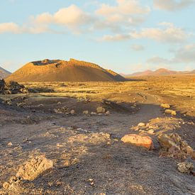 Weg zum Vulkan El Cuervo auf Lanzarote von Michael Valjak