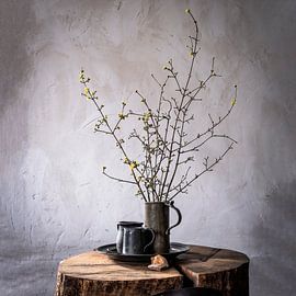 Oud Hollands stilleven op hout [vierkant] van Affect Fotografie