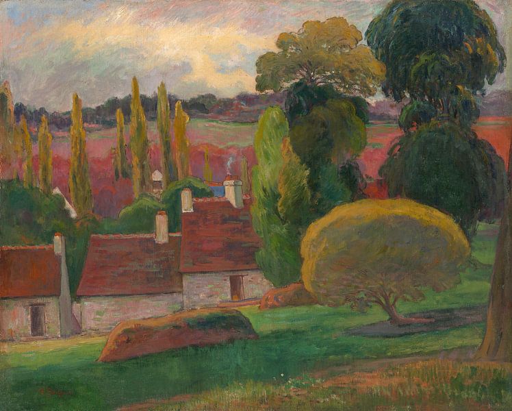 A Farm in Brittany, Paul Gauguin by Masterful Masters