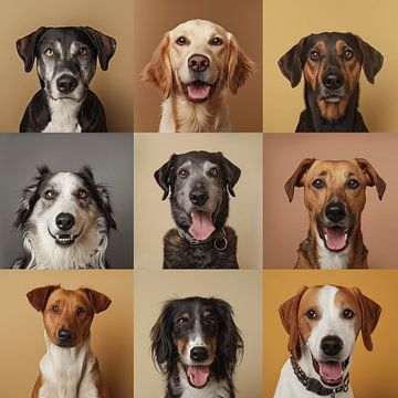 Portraits de chiens sur Cafe Noir