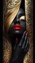 goud - zwart - rood van Gelissen Artworks thumbnail