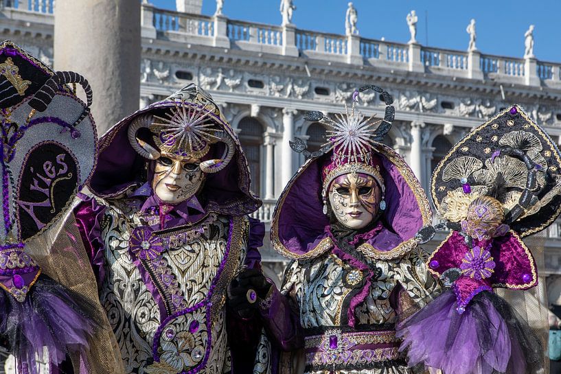 Carnaval sur la place Saint-Marc à Venise par t.ART