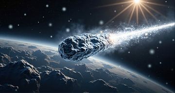 Asteroïde nadert ijzige planeet van Markus Gann