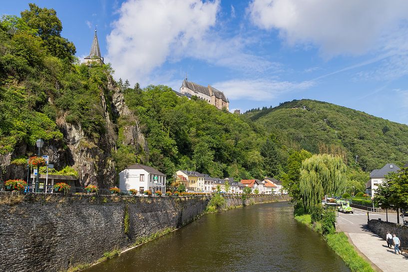  Vianden Castle and the Our by Francois Debets