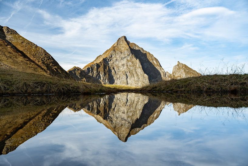 Eissee in the Allgäu Alps with a view of Höfats by Leo Schindzielorz