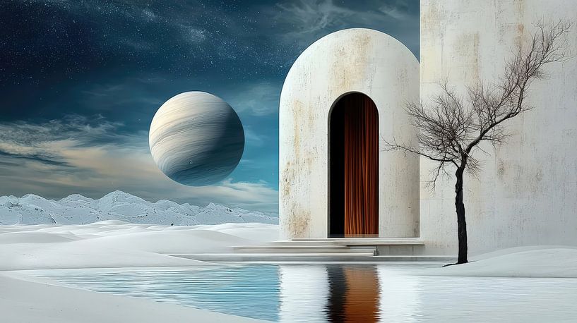 Tor zur Stille im Kosmos von Klaus Tesching - Art-AI