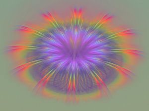 Rainbow of feathers