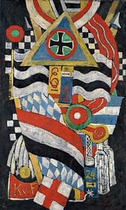 Porträt eines deutschen Offiziers (1914) von Marsden Hartley