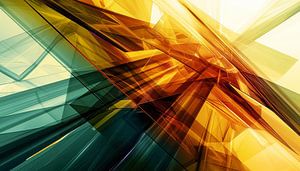 Orangefarbene Struktur aus geometrischen Splittern