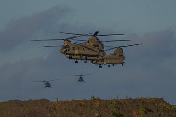 Royal Air Force Boeing CH-47F Chinooks. by Jaap van den Berg