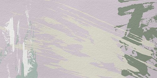 Abstracte minimalistische kunst in Wild Wonder Flexa kleuren in roze, groen en beige