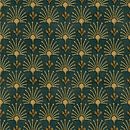 Elegant Art Deco Patroon Goud Groen van Andrea Haase thumbnail