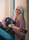 Emmylou Harris Malerei von Paul Meijering Miniaturansicht