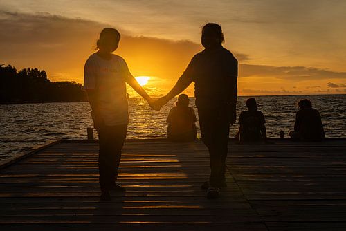 Zonsondergang @ Arborek Eiland, Indonesie