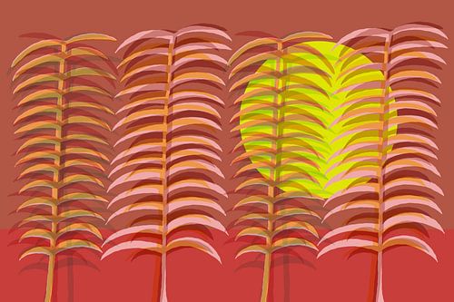 Malaga parque yellow sun