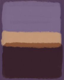 Moderne abstrakte Kunst in Violett, Terra und Lila von Dina Dankers