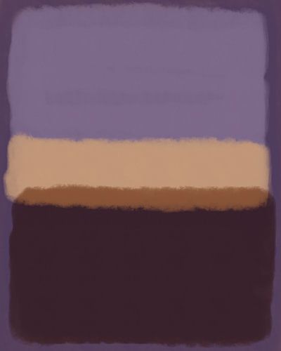 Art abstrait moderne en violet, terra et pourpre