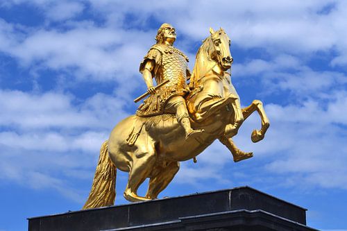 Statue &quot;Goldener Reiter&quot; in Dresden