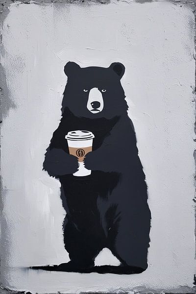 Beer met koffie minimalistisch ontwerp van Imperial Art House