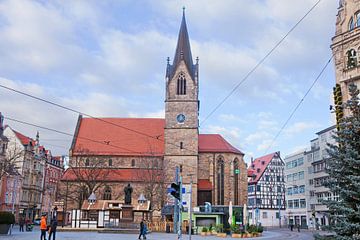 De Kaufmannskirche in Erfurt (Thüringen / Duitsland) van t.ART