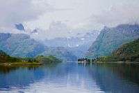 Fjord in Norway with reflection